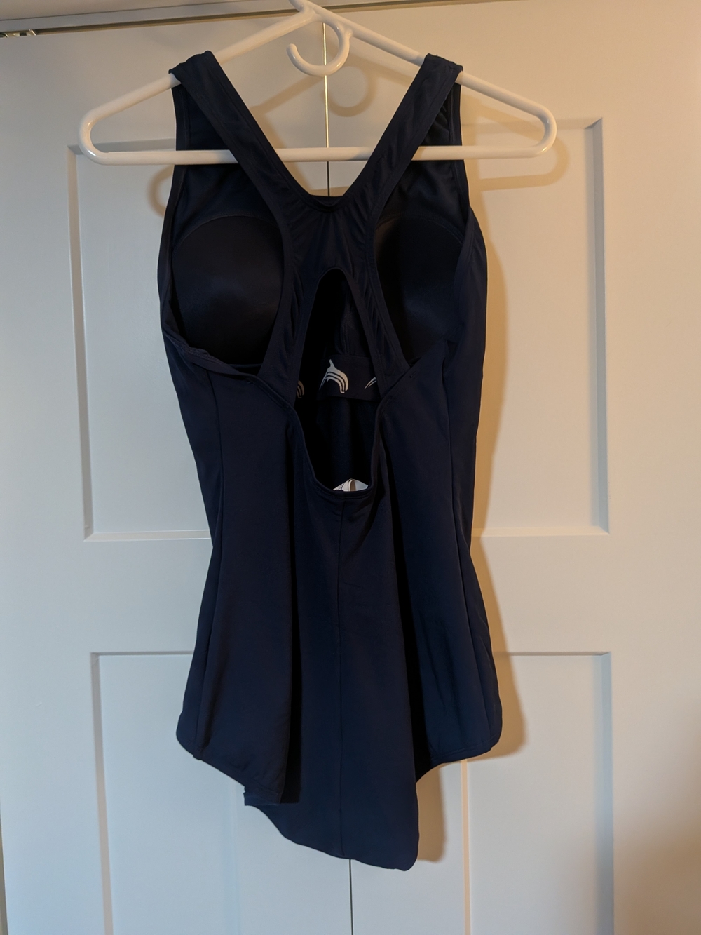 Dolfin Womens Size 14 Aqua Shape Navy Blue W/ Built In Cups Active Fashion - Picture 3 of 7